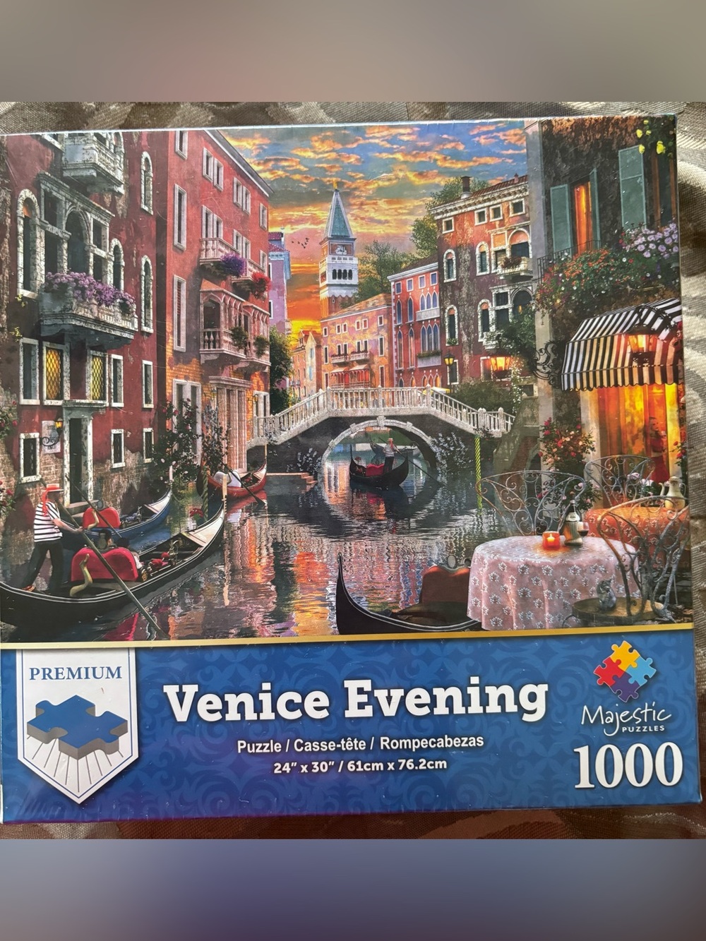 Venice Evening 1000-Piece Jigsaw Puzzle - Blue